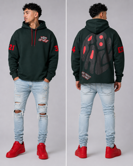 8 Ball green hoodie – WrdOfMouf Clothing