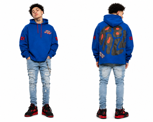 8 Blue hoodie